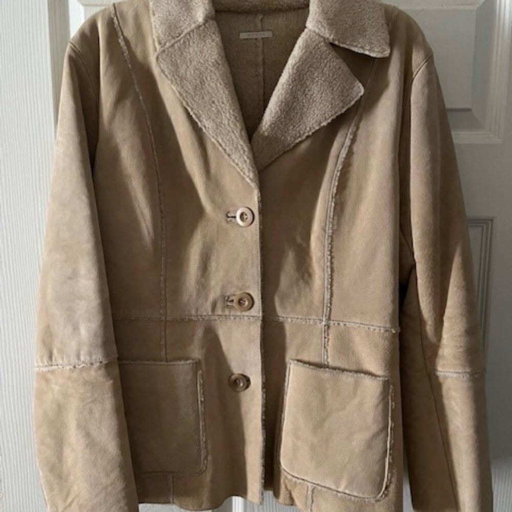 GUESS Womans Suede Coat